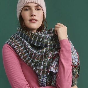 Anthropologie Thora Tweed Scarf